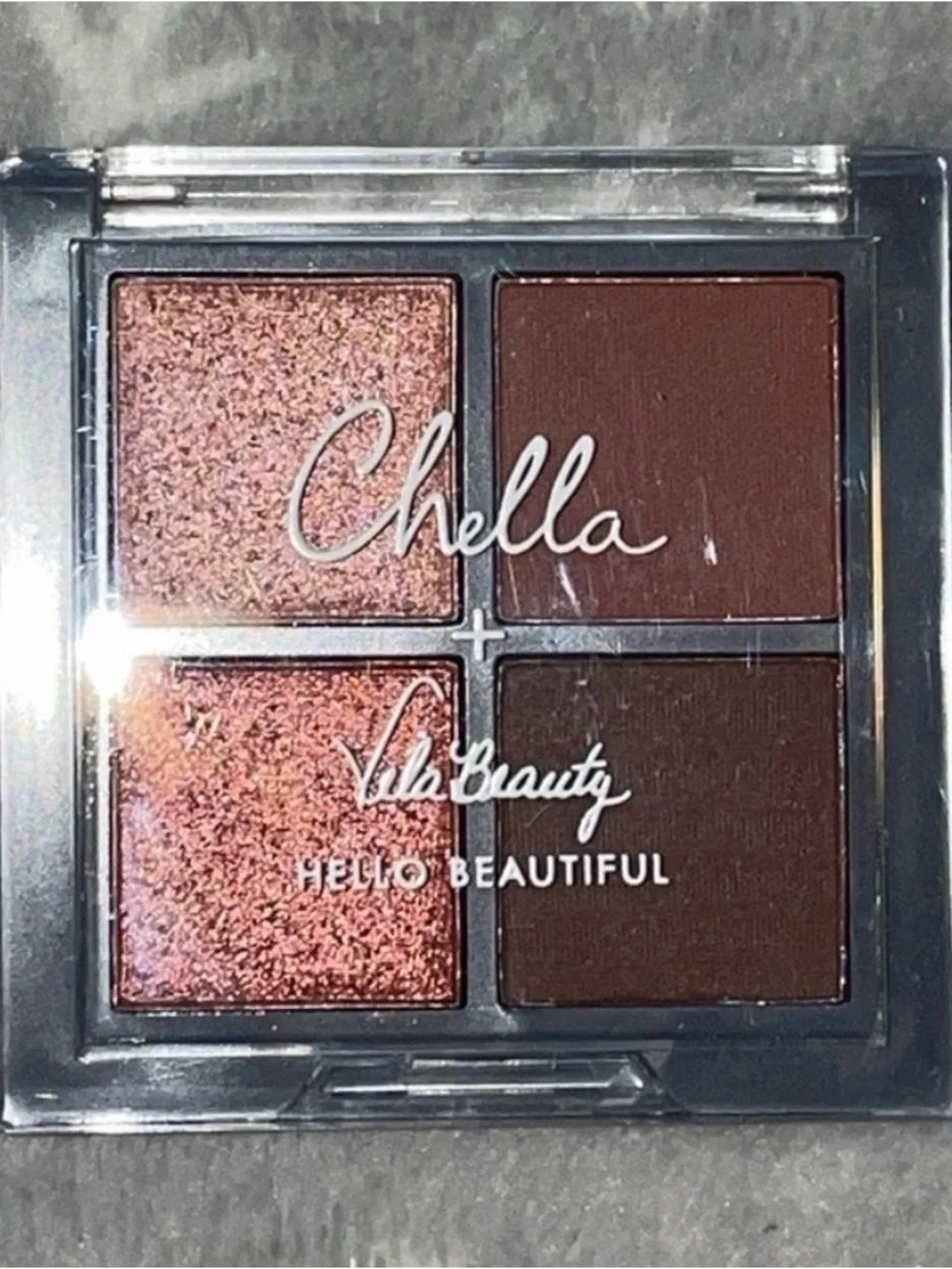 Brush, concealer, and eyeshadow makeup set